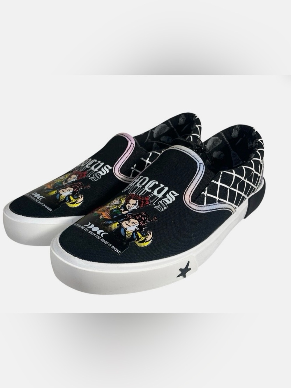 Disney Hocus Pocus Slip-On Sneakers Sz 8